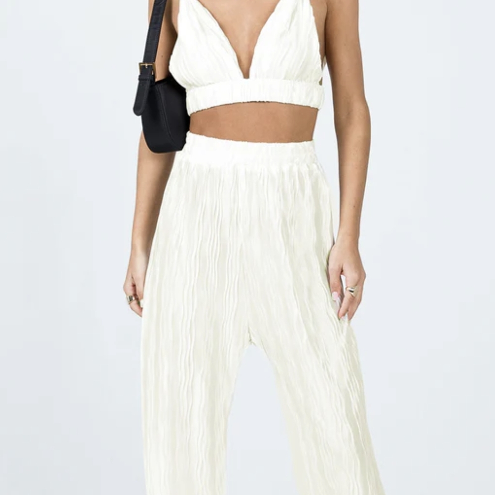 Elegant Cream Women's Jumpsuit